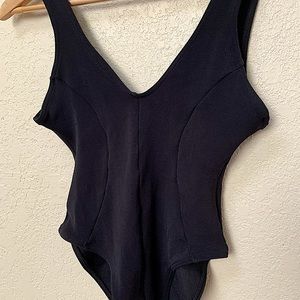 Vintage Black Liza Bruce for Bergdorf Goodman Swimsuit / Bodysuit